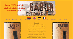 Desktop Screenshot of gaborcsizmak.hu